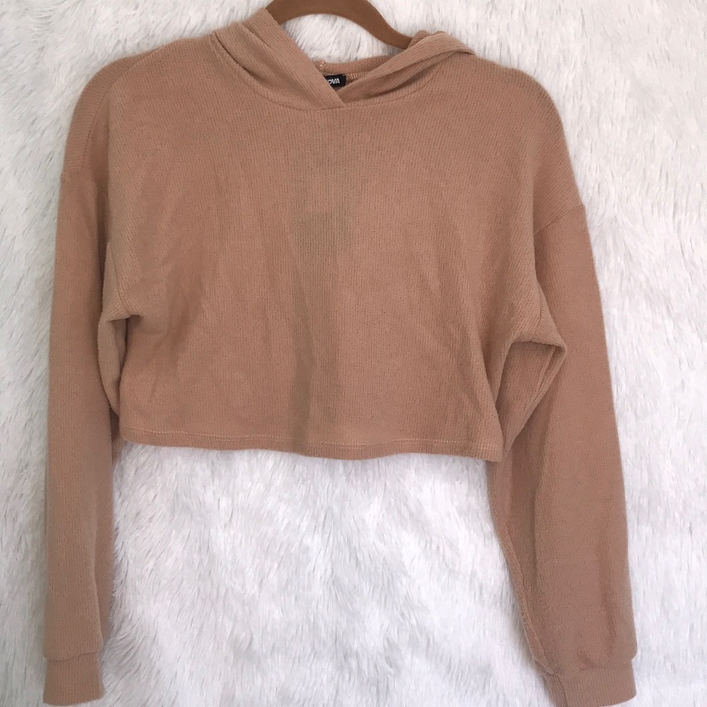 Women’s Matching Cropped Hoodie and Sweat Pant